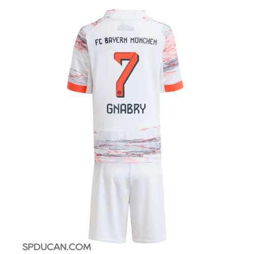 Dječji Nogometni Dres Bayern Munich Serge Gnabry #7 Gostujuci 2025-26 Kratak Rukav (+ Kratke hlače)